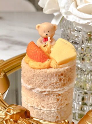 Bear Fruitcake Candle.