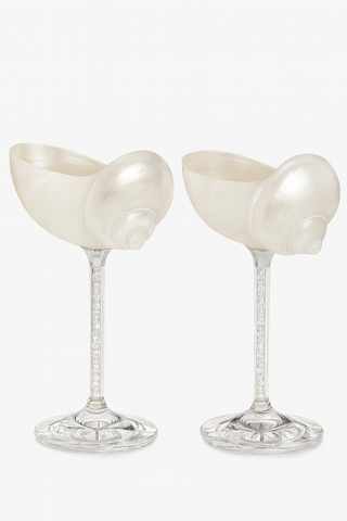 Seashell Enchanté Cup™️ Set of 2 in Crystal