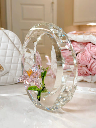 An angled view of the Enchanting Crystal Flower Blossom - XL.