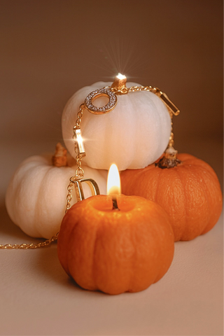 Autumn Pumpkin Candle Set