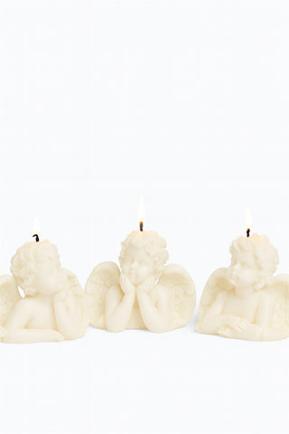 Juego de 3 velas de bendición angelical