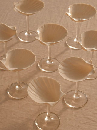 Shellé Oceana Cup™️ Set of 2 showcased on sand.