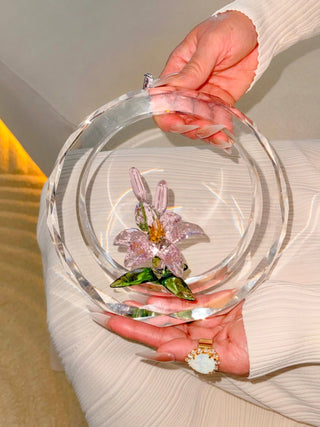 A close up view of the Enchanting Crystal Flower Blossom - XL.