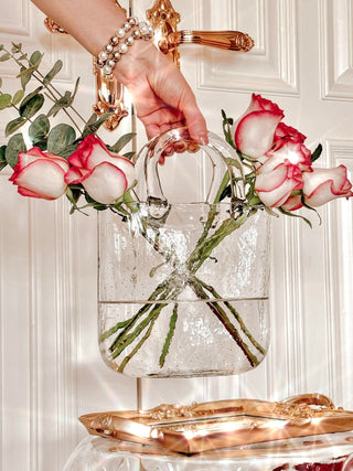 Olivia Glass Handbag Vase