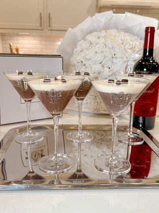 Lux Espresso Martini Candle With Glass Cup