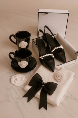 Camellia Romance Ceramic Tea/Coffee Cup Set of 2