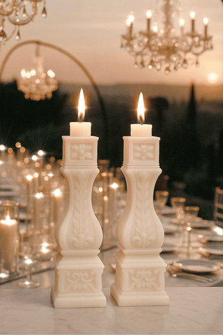 Stair Balusters Candle Set of 2