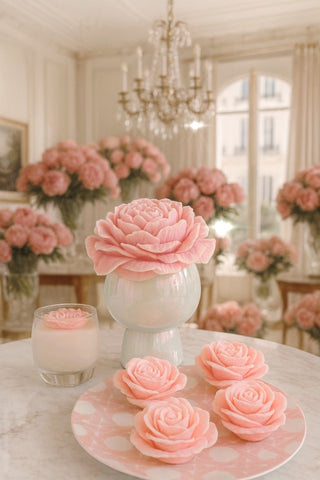 Blooming Peony Candle - XXL