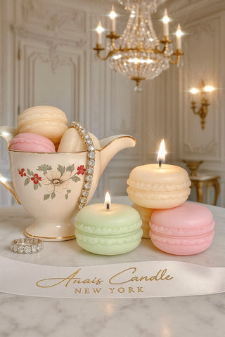 French Macaron Candle Set of Four - Citrus