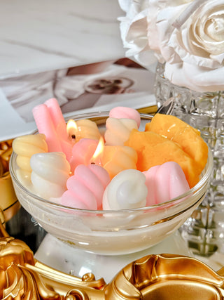 Marshmallow & Pineapple Ice Cream Bowl Candle - XXL.