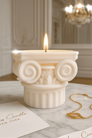 Ionic Roman Column Candle designed in New York City by Anaïs Candle.