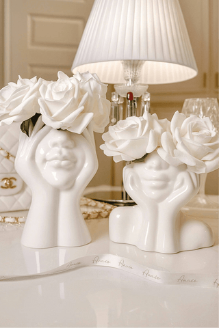 “Her” & Angelica Ceramic Vase Set of 2