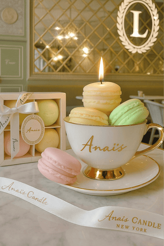 French Macaron Candle Set of Four - Citrus