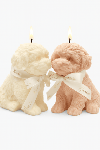 Juego de velas con forma de cachorro de Anaïs