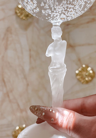 Venus Goddess Sculpture Wine Flute Set 17.