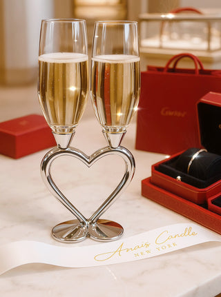 Heart of Eternity Champagne Flute Set of 2
