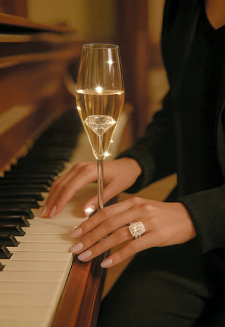 ‘100-Carat’ Diamond Champagne Flute Set of 2™️