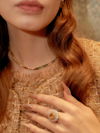Celeste Rainbow Rhinestones Necklace 2.