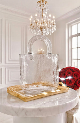 Olivia Glass Handbag Vase