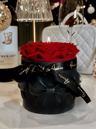 Lavish Rose Bouquet Candle in Lipstick - XXL.