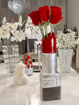 Luxurious Lipstick Resin Vase - XXL
