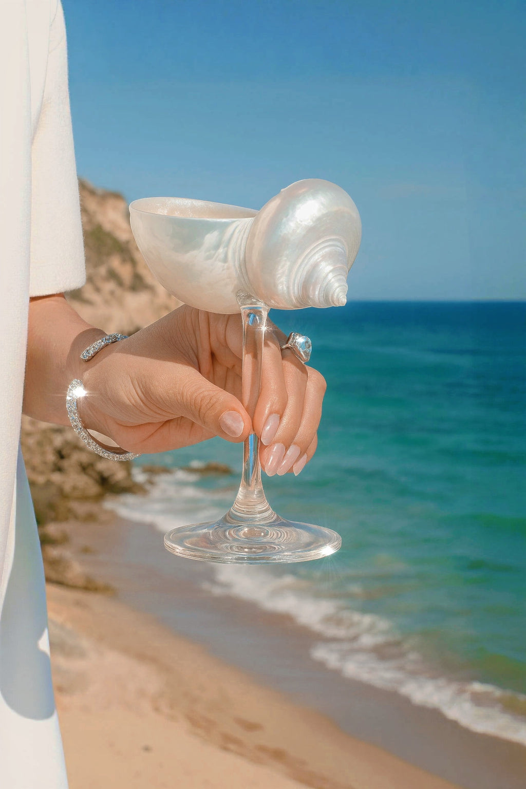 Seashell Enchanté Cup™️ Set of 2 in Glass – Anaïs Candle