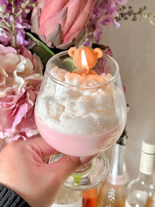 Bear & Pink Drink Candle 3.