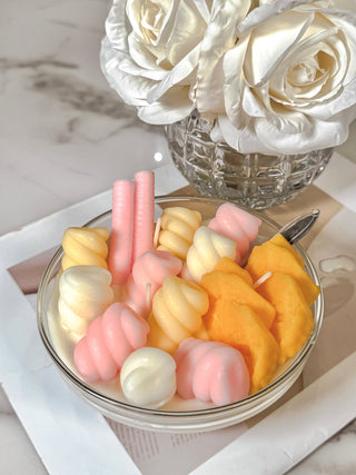 Marshmallow & Pineapple Ice Cream Bowl Candle - XXL.