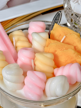 Marshmallow & Pineapple Ice Cream Bowl Candle - XXL.