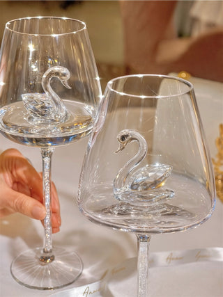 Swan’s Promise Wine Glass Cup Set of 2