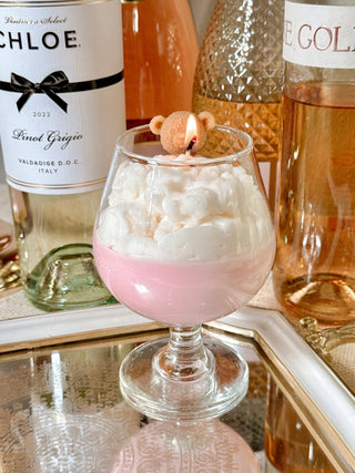 Bear & Pink Drink Candle.