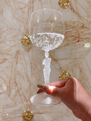 Venus Goddess Sculpture Wine Flute Set 16.