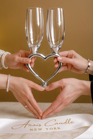 Heart of Eternity Champagne Flute Set of 2