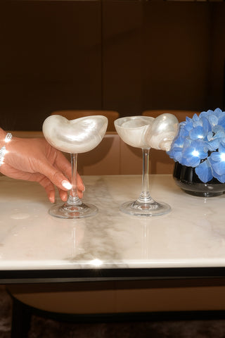 Seashell Enchanté Cup™️ Set of 2 in Glass