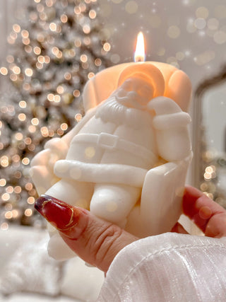 The Sleeping Santa Candle.