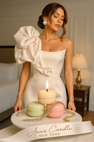 French Macaron Candle Set of Four - Citrus