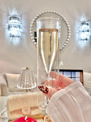 Maeve Double Layers Glass Cup Set of 2 in a luxurious home setting.