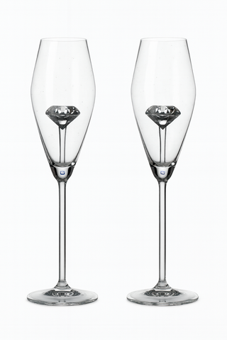 ‘100-Carat’ Diamond Champagne Flute Set of 2™️