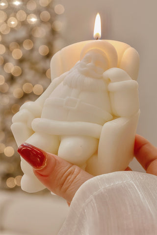 The Sleeping Santa Candle