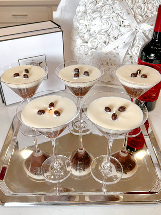 Lux Espresso Martini Candle With Glass Cup