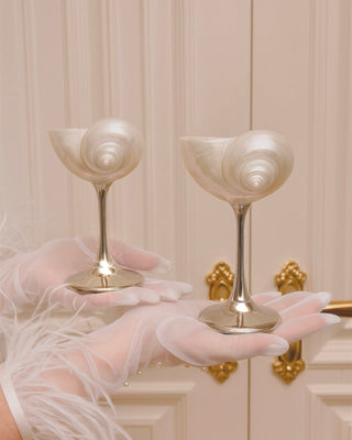 Seashell Enchanté Cup™️ Set of 2 in Silver
