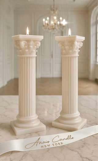 Magnificent Roman Column Candle Set