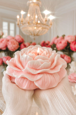 Blooming Peony Candle - XXL