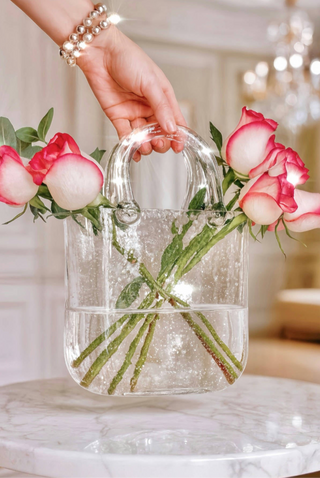 Olivia Glass Handbag Vase