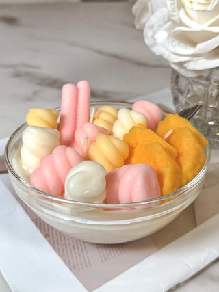 Marshmallow & Pineapple Ice Cream Bowl Candle - XXL.