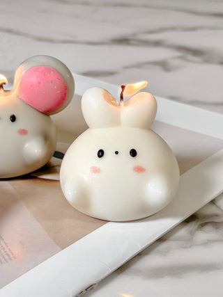 Little Zoo Candle Set of 4 - Hand Painted