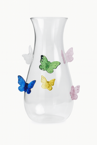 Butterfly Whispers Glass Vase