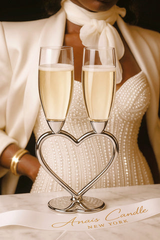 Heart of Eternity Champagne Flute Set of 2
