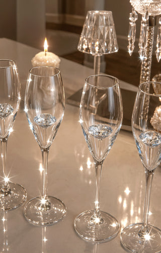 ‘100-Carat’ Diamond Champagne Flute Set of 2™️