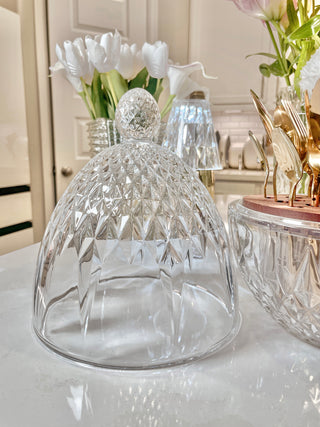 Luxurious Crystal Royal Style Cutlery/ Utensil Holder + Complimentary 24pc Stainless Cutlery Set